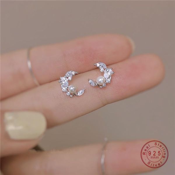 stud 925 sterling silver vintage french crystal pearl moon plating 14k gold earrings women fashion charm anniversary gift jewelry, Golden;silver
stud 925 sterling silver vintage french crystal pearl moon plating 14k gold earrings women fashion charm anniversary gift jewelry, Golden;silver