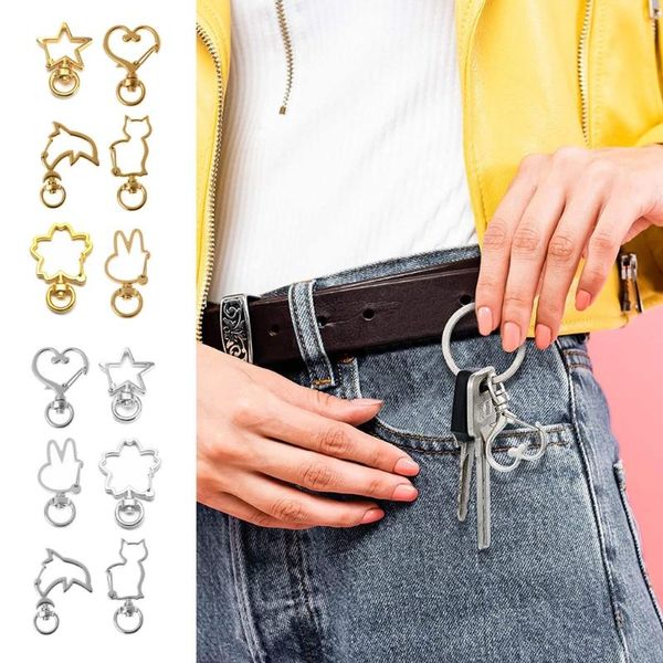 keychains 30pcs metal heart star cat shape keychain swivel lobster clasp spring snap key ring jewelry making, Silver
keychains 30pcs metal heart star cat shape keychain swivel lobster clasp spring snap key ring jewelry making, Silver