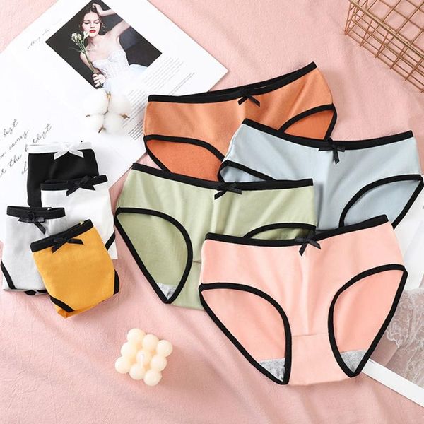 women's panties 1 pcs candy colors bow women soft cotton mid waist underwear breathable comfort sweet lingerie, Black;pink
women's panties 1 pcs candy colors bow women soft cotton mid waist underwear breathable comfort sweet lingerie, Black;pink