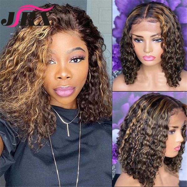 lace wigs honey blonde highlight curly bob human hair for women malaysian remy 13x1 t part pre plucked middle, Black;brown
lace wigs honey blonde highlight curly bob human hair for women malaysian remy 13x1 t part pre plucked middle, Black;brown