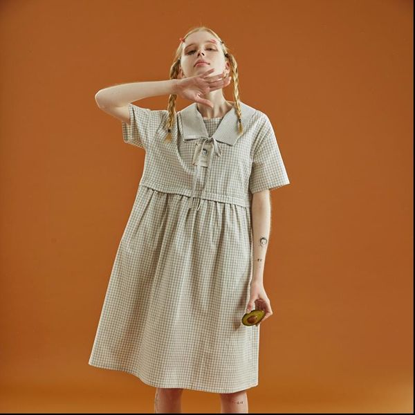 preppy style original design women summer dresses plaid print patchwork bow tie sailor collar cotton linen short sleeve, Black;gray
preppy style original design women summer dresses plaid print patchwork bow tie sailor collar cotton linen short sleeve, Black;gray