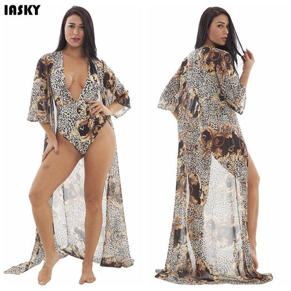 iasky 2pcs/set cover up + swimsuit set 2021 print leopard women cover ups & one piece swimwear sets robe de plage, White;black
iasky 2pcs/set cover up + swimsuit set 2021 print leopard women cover ups & one piece swimwear sets robe de plage, White;black