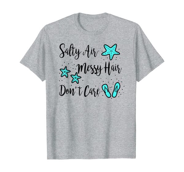 salty air messy hair don't care vacation sea beach lover t-shirt, White;black
salty air messy hair don't care vacation sea beach lover t-shirt, White;black