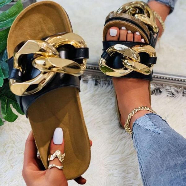 slippers 2021 women summer ladies square toe flat slides fashion woman metal decoration female women's sandals beach lady shoes, Black
slippers 2021 women summer ladies square toe flat slides fashion woman metal decoration female women's sandals beach lady shoes, Black