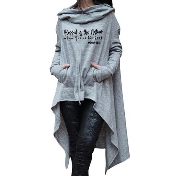 blessed is the nation letters print hoodies for women long irregular sweatshirt femmes hooded sweatshirts corduroy plus size, Black
blessed is the nation letters print hoodies for women long irregular sweatshirt femmes hooded sweatshirts corduroy plus size, Black