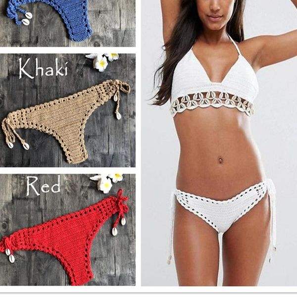 summer ladies vintage beach crochet panties vacation shell bikini swim shorts solid low waist swimwear for women 2021 fashion
summer ladies vintage beach crochet panties vacation shell bikini swim shorts solid low waist swimwear for women 2021 fashion