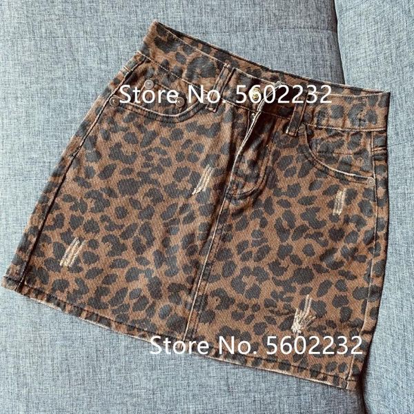 skirts women's leopard print denim skirt a-line high waist ladies jupe with pockets, Black
skirts women's leopard print denim skirt a-line high waist ladies jupe with pockets, Black