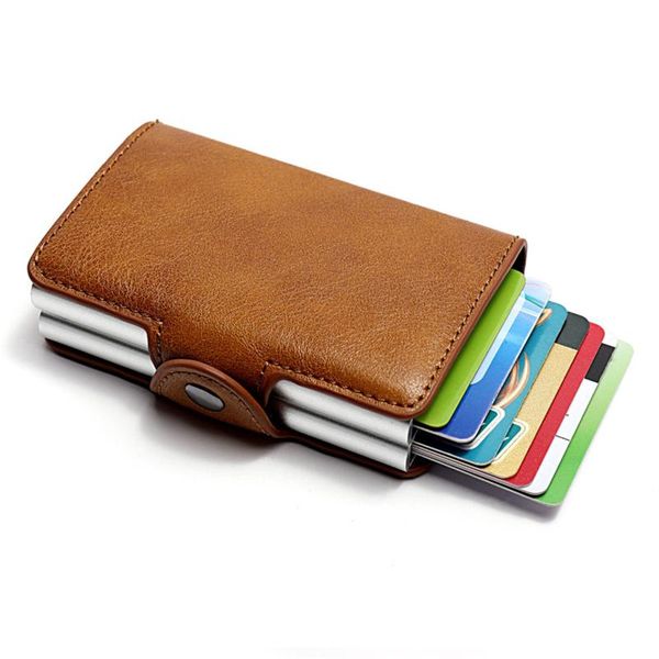 card holders wallet leather credit holder 2021 est security multifunction automatic package, Brown;gray
card holders wallet leather credit holder 2021 est security multifunction automatic package, Brown;gray
