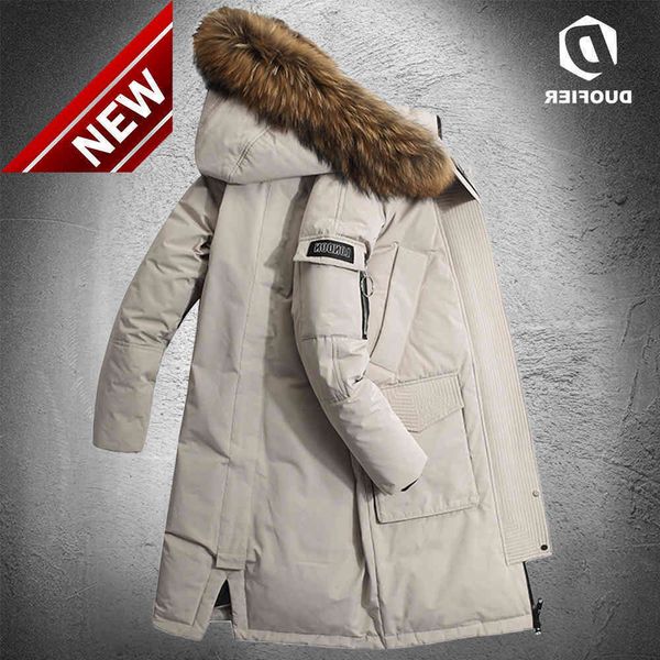 fashion men's outdoor jacket down workwear new style long puffer jackets faux fur collar thick warm winter white duck coats, Black
fashion men's outdoor jacket down workwear new style long puffer jackets faux fur collar thick warm winter white duck coats, Black
