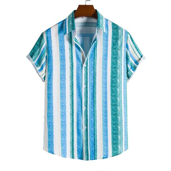 men's casual shirts summer shirt men's short-sleeved printed striped european and american code xs-xl, White;black
men's casual shirts summer shirt men's short-sleeved printed striped european and american code xs-xl, White;black
