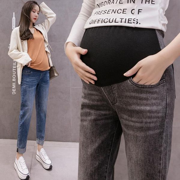 maternity bottoms pregnant women's denim trousers autumn and winter thick section belly lift loose fashion trendy mom pa, White
maternity bottoms pregnant women's denim trousers autumn and winter thick section belly lift loose fashion trendy mom pa, White