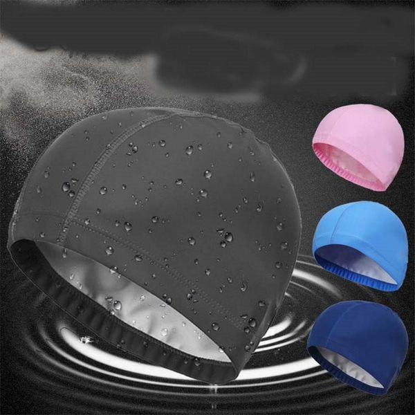 2021elastic waterproof pu fabric protect ears long hair sports swim pool hat swimming cap size for men & women solid color
2021elastic waterproof pu fabric protect ears long hair sports swim pool hat swimming cap size for men & women solid color