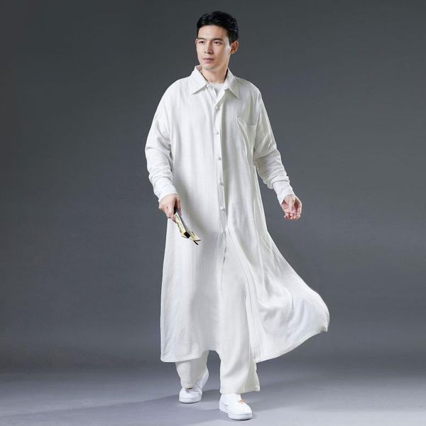 men's casual shirts oversize shirt men streetwear loose long sleeve cardigren coat male robe dress black white blouse, White;black
men's casual shirts oversize shirt men streetwear loose long sleeve cardigren coat male robe dress black white blouse, White;black