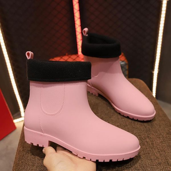 boots size 36-39 womens rain winter female ankle botas slip-on waterproof cotton shoes non-slip mujer round toe pink zapatos y25, Black
boots size 36-39 womens rain winter female ankle botas slip-on waterproof cotton shoes non-slip mujer round toe pink zapatos y25, Black