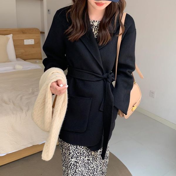 women's wool & blends fashion 2021 autumn coat female spring vintage black women jacket korean clothes casaco feminino inverno
women's wool & blends fashion 2021 autumn coat female spring vintage black women jacket korean clothes casaco feminino inverno