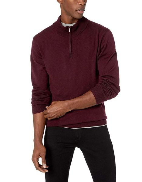 men's sweaters merino wool quarter zip sweater thermal warmer pullover outdoor hiking usa size s, White;black
men's sweaters merino wool quarter zip sweater thermal warmer pullover outdoor hiking usa size s, White;black