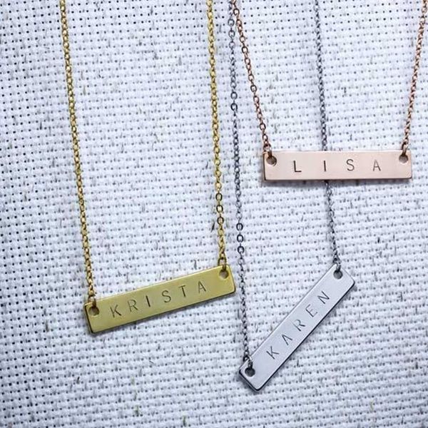 pendant necklaces personalized necklace, name birthday gifts, custom silver bar, gold, rose gold christmas gift
pendant necklaces personalized necklace, name birthday gifts, custom silver bar, gold, rose gold christmas gift