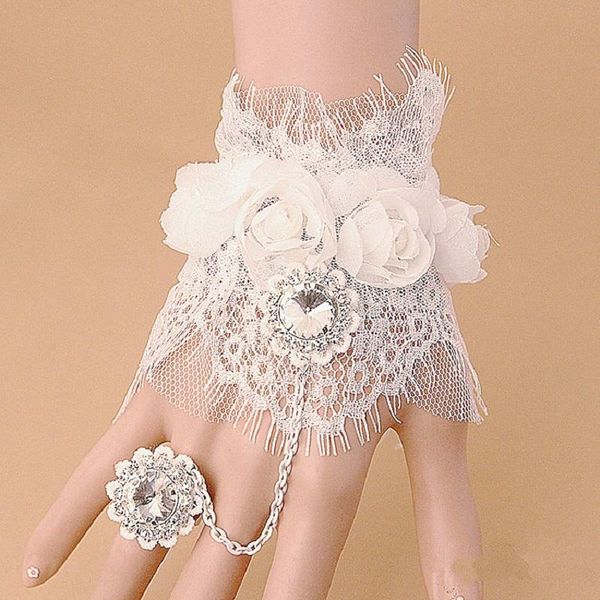 bridal gloves 1pc short roses lace evening fingerless for driving wedding wrist length prom luva forno silica st286, White
bridal gloves 1pc short roses lace evening fingerless for driving wedding wrist length prom luva forno silica st286, White
