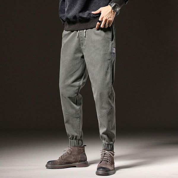 men's jeans men 2021 autumn patchwork slim casual elastic waist trousers tide denim harem pants, Blue
men's jeans men 2021 autumn patchwork slim casual elastic waist trousers tide denim harem pants, Blue