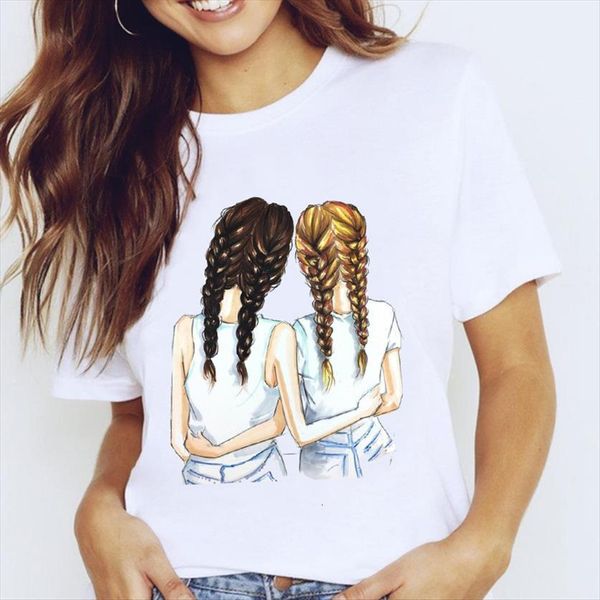 graphic cartoon sister friends womens t shirt short sleeve 90s style clothes clothing tees print female, White
graphic cartoon sister friends womens t shirt short sleeve 90s style clothes clothing tees print female, White