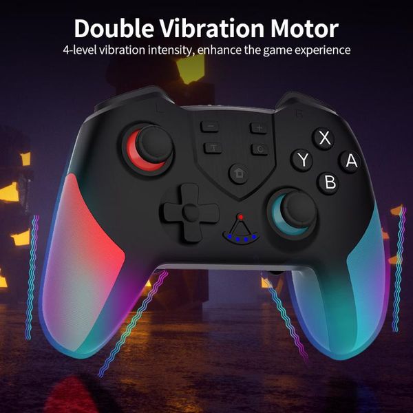 game controllers & joysticks wireless bt gamepad with gyroscope function double motor vibration compatible switch/switch lite host
game controllers & joysticks wireless bt gamepad with gyroscope function double motor vibration compatible switch/switch lite host