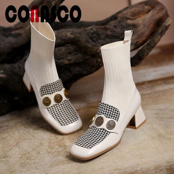 boots conasco 2021 women short autumn winter warm cow leather office shoes square toe fashion elegant woman, Black
boots conasco 2021 women short autumn winter warm cow leather office shoes square toe fashion elegant woman, Black