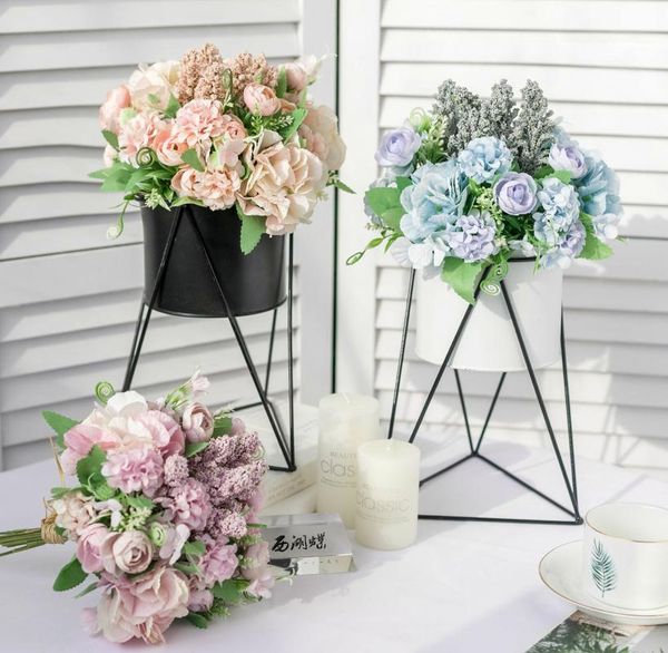 artificial flowers with ceramic vase silk hydrangea flower arrangements for dining room fake flower bouquet for home decor
artificial flowers with ceramic vase silk hydrangea flower arrangements for dining room fake flower bouquet for home decor