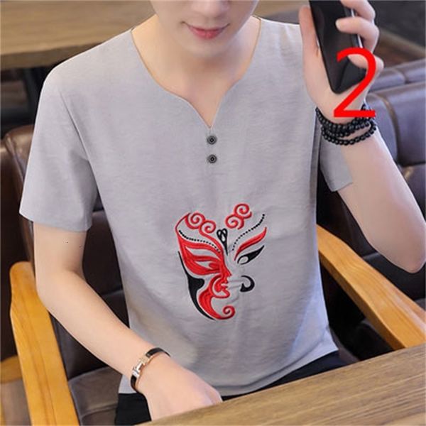 New 2021 T-shirt Men's Short-sleeved V-neck Slim Korean Personality Trend Thin Section Quick-drying Embroidery IVOV, White;black
New 2021 T-shirt Men's Short-sleeved V-neck Slim Korean Personality Trend Thin Section Quick-drying Embroidery IVOV, White;black