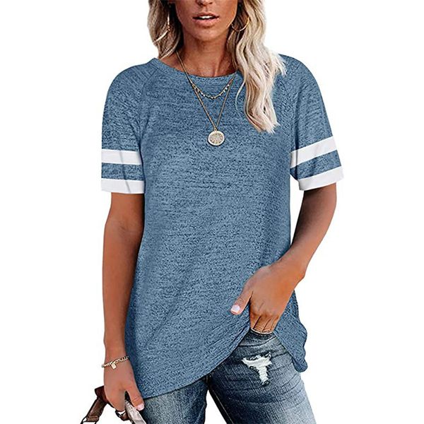 factory32gbneck women's 2021 color summer new matching round short sleeve loose casual t-shirt, Black;brown
factory32gbneck women's 2021 color summer new matching round short sleeve loose casual t-shirt, Black;brown
