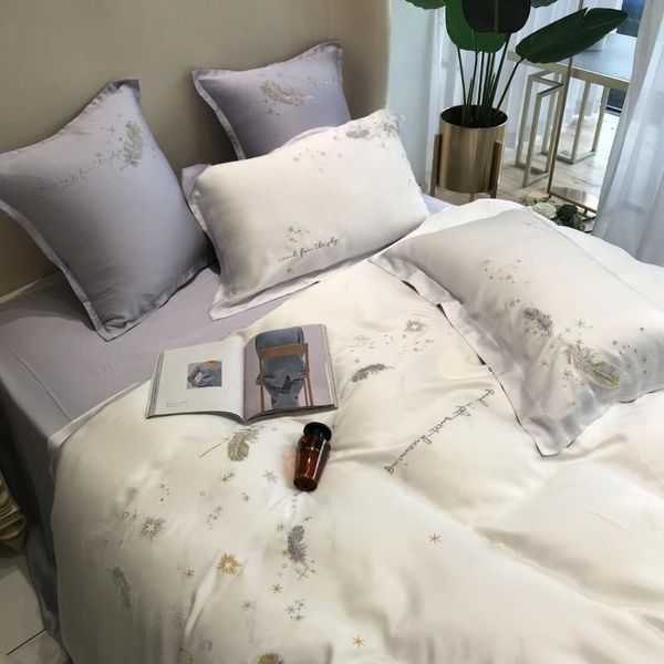 bedding sets hipster 60 lenzing tencel four-piece embroidered summer cool bare sleeping silky viscose fiber
bedding sets hipster 60 lenzing tencel four-piece embroidered summer cool bare sleeping silky viscose fiber