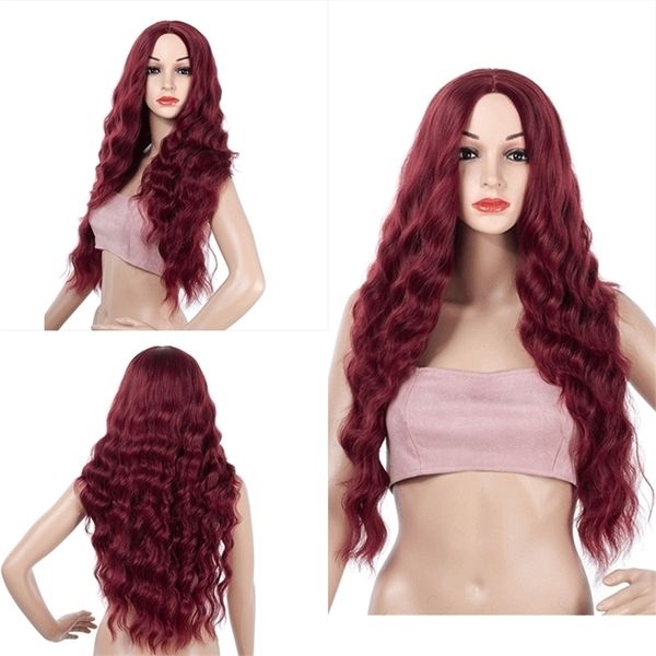 women's fiber wig chemical headgear middle part corn big wavy pattern jiafa xuchang wig, Black
women's fiber wig chemical headgear middle part corn big wavy pattern jiafa xuchang wig, Black