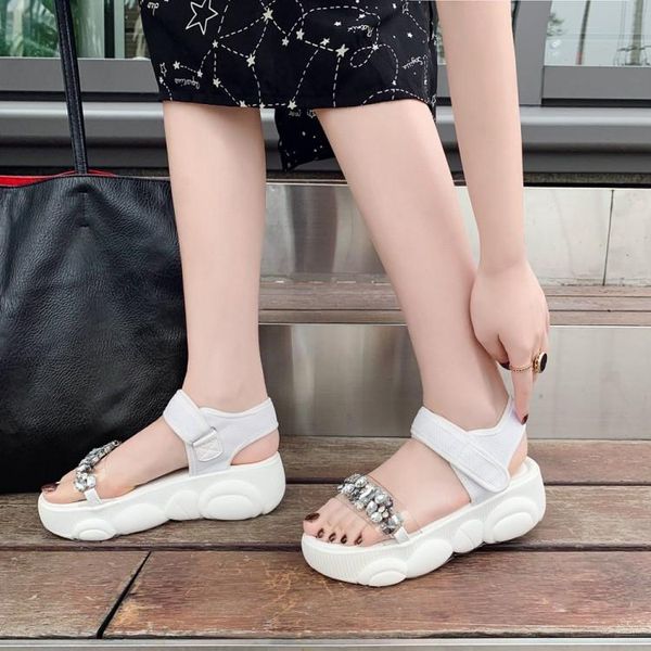 sandals oversized high heels women shoes woman summer ladies muffin thick bottom water drill, Black
sandals oversized high heels women shoes woman summer ladies muffin thick bottom water drill, Black