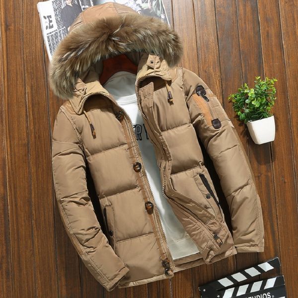 winter jacket men white duck down parkas mens thick warm snow hooded parka jacket overcoat windbreaker doudoune homme, Black
winter jacket men white duck down parkas mens thick warm snow hooded parka jacket overcoat windbreaker doudoune homme, Black