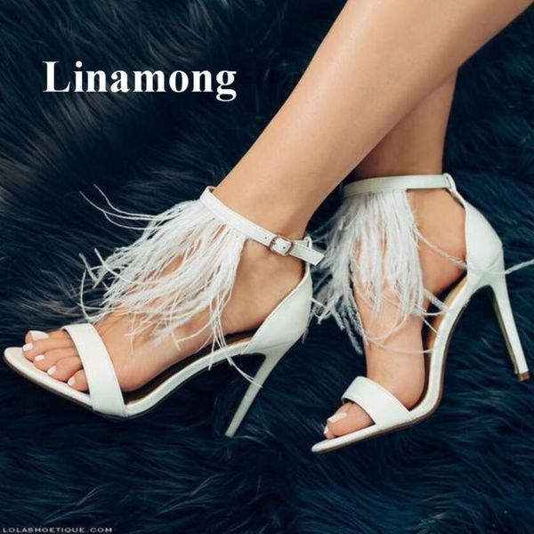 dress shoes white feather thin high heel buckle open cover hee solid summer fashion simple women sandals normal size quality, Black
dress shoes white feather thin high heel buckle open cover hee solid summer fashion simple women sandals normal size quality, Black