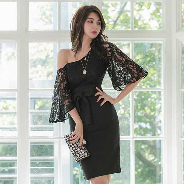 casual dresses fashion women elegant lace mini formal dress arrival off shoulder work style pencil, Black;gray
casual dresses fashion women elegant lace mini formal dress arrival off shoulder work style pencil, Black;gray