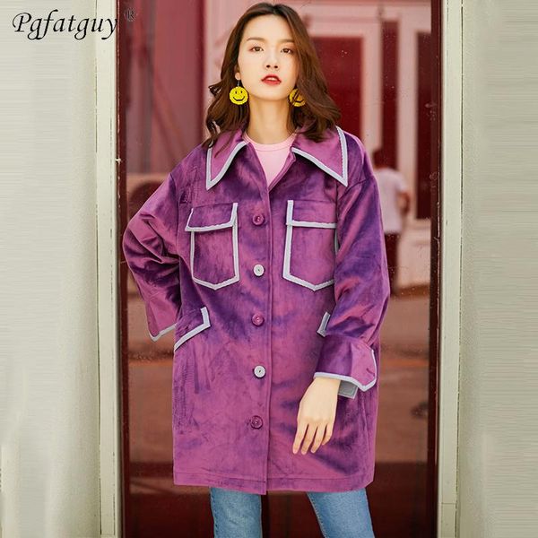 women's trench coats purple elegant velvet women fashion square collar single breasted casaco feminino office lady autumn 2021, Tan;black
women's trench coats purple elegant velvet women fashion square collar single breasted casaco feminino office lady autumn 2021, Tan;black