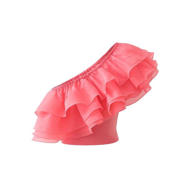 women's blouses & shirts women summer fashion mesh cascade ruffles single shoulder short blouse 2021 female stylish sleeveless knitted, White
women's blouses & shirts women summer fashion mesh cascade ruffles single shoulder short blouse 2021 female stylish sleeveless knitted, White