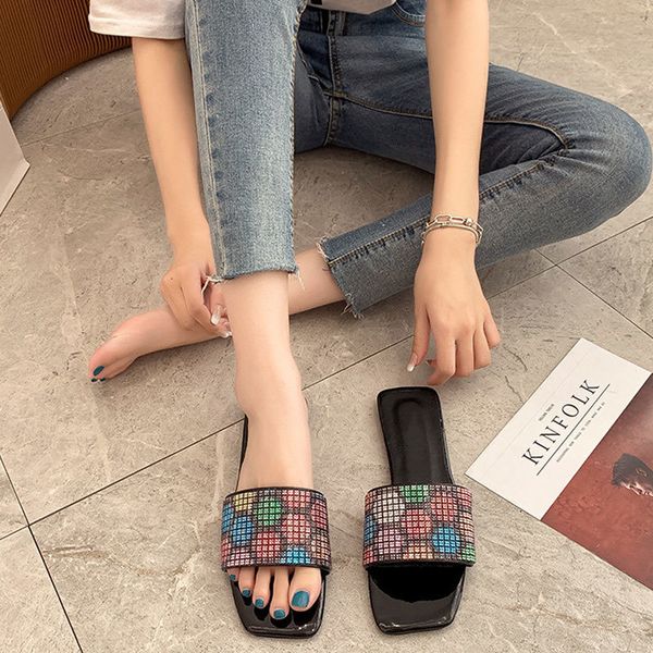 women slippers pu leather fashion woman summer shoes colorful sandals comfort 2021 new flats footwear ladies slides y8x0 ovhm, Black
women slippers pu leather fashion woman summer shoes colorful sandals comfort 2021 new flats footwear ladies slides y8x0 ovhm, Black