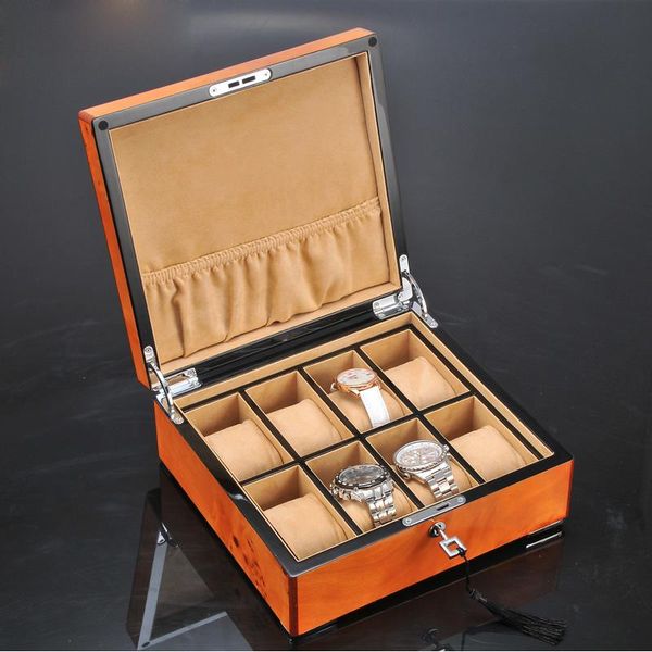 watch boxes & cases 8 slots fashion men home wooden box organizer storage 200911-38, Black;blue
watch boxes & cases 8 slots fashion men home wooden box organizer storage 200911-38, Black;blue