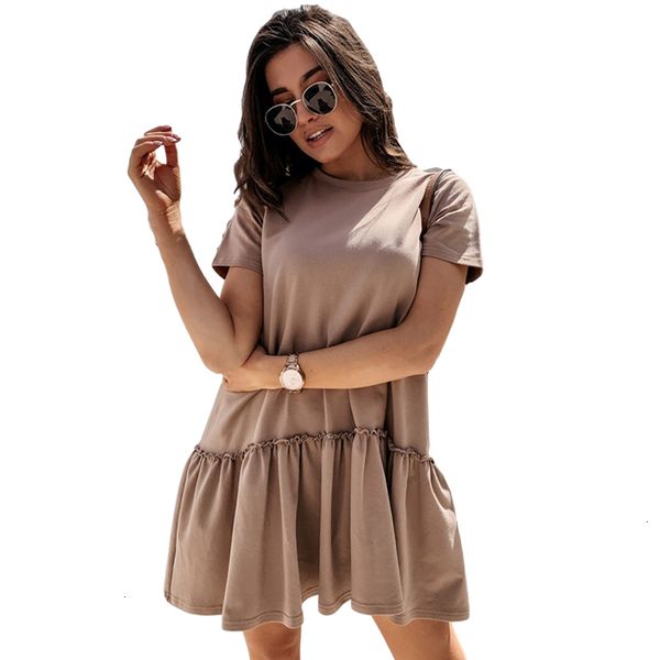 2021 new women asymmetrical short sleeve ruffles summer round neck pleated holiday sun wub4, Black;gray
2021 new women asymmetrical short sleeve ruffles summer round neck pleated holiday sun wub4, Black;gray