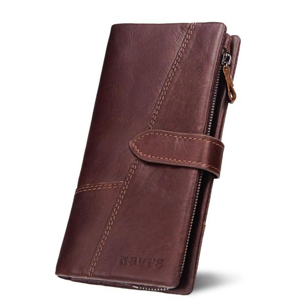 wallets genuine leather men wallet england style long clutch solid brown po card holder purse vintage hasp ms, Red;black
wallets genuine leather men wallet england style long clutch solid brown po card holder purse vintage hasp ms, Red;black