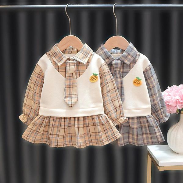 girl's dresses 6m-24m girls autumn clothes small and medium sized baby girl princess neck plaid long sleeve dress, Red;yellow
girl's dresses 6m-24m girls autumn clothes small and medium sized baby girl princess neck plaid long sleeve dress, Red;yellow
