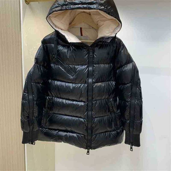 2021 new women's fashion autumn and winter thickened white duck hooded down jacket trend, Black
2021 new women's fashion autumn and winter thickened white duck hooded down jacket trend, Black