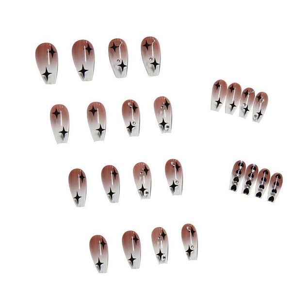 false nails 24pcs stars printed nail patch glue type removable long paragraph fashion manicure save time hjl2021, Red;gold
false nails 24pcs stars printed nail patch glue type removable long paragraph fashion manicure save time hjl2021, Red;gold