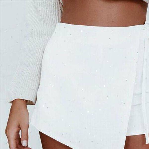 summer women solid shorts irregular cotton and linen high waist skirt casual lace up fashion short pants calzones 4fm, White;black
summer women solid shorts irregular cotton and linen high waist skirt casual lace up fashion short pants calzones 4fm, White;black