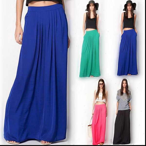 summer vintage long skirt womens saia elastic waist elegant thin pleate skirt ladies casual beach solid maxi skirts faldas, Black
summer vintage long skirt womens saia elastic waist elegant thin pleate skirt ladies casual beach solid maxi skirts faldas, Black