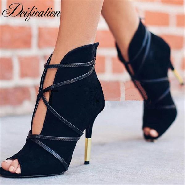 boots deification peep toe black high heels narrow band ankle nubuck leather ladies party dress shoes zapatos mujer 2021
boots deification peep toe black high heels narrow band ankle nubuck leather ladies party dress shoes zapatos mujer 2021