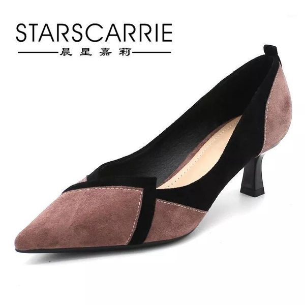dress shoes 2021 korean women's high heels thin heel pointed shallow mouth suede single1, Black
dress shoes 2021 korean women's high heels thin heel pointed shallow mouth suede single1, Black