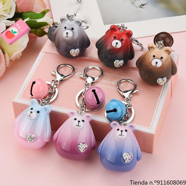 party favor korean version of diamond-studded acrylic colorful bear keychain car key chain bag bell pendant
party favor korean version of diamond-studded acrylic colorful bear keychain car key chain bag bell pendant