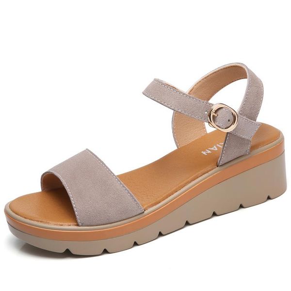 sandals 2021 women summer suede leather high thick heel wedge platform ladies ankle strap flat, Black
sandals 2021 women summer suede leather high thick heel wedge platform ladies ankle strap flat, Black